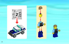LEGO 60007 instructions page 2 – build guide