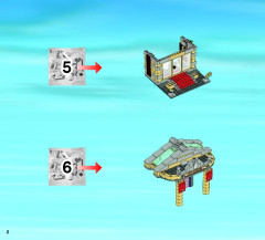 LEGO 60008 instructions page 2 – build guide
