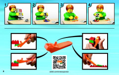 LEGO 60008 instructions page 8 – build guide