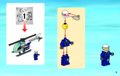 LEGO 60008 instructions page 9 – build guide