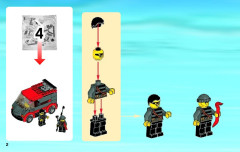 LEGO 60008 instructions page 2 – build guide