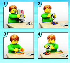 LEGO 60010 instructions page 3 – build guide