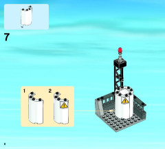 LEGO 60010 instructions page 8 – build guide