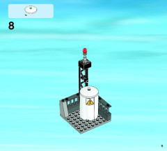 LEGO 60010 instructions page 9 – build guide