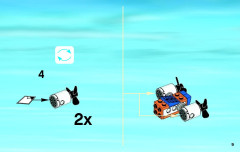 LEGO 60014 instructions page 9 – build guide