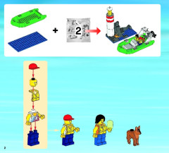 LEGO 60014 instructions page 2 – build guide