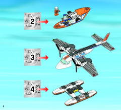 LEGO 60015 instructions page 2 – build guide