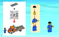 LEGO 60017 instructions page 2 – build guide