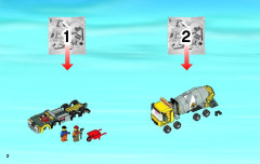 LEGO 60018 instructions page 2 – build guide