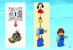 LEGO 60019 instructions page 3 – build guide