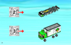 LEGO 60020 instructions page 2 – build guide
