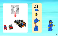 LEGO 60020 instructions page 3 – build guide