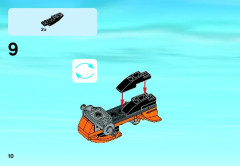 LEGO 60032 instructions page 10 – build guide