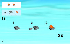 LEGO 60033 instructions page 18 – build guide