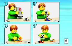 LEGO 60034 instructions page 2 – build guide