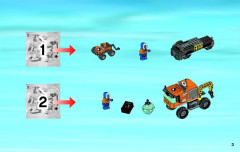 LEGO 60035 instructions page 3 – build guide