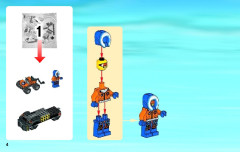LEGO 60035 instructions page 4 – build guide
