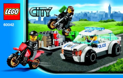 LEGO 60042 instructions page 1 – build guide