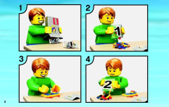 LEGO 60042 instructions page 2 – build guide