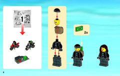 LEGO 60042 instructions page 4 – build guide
