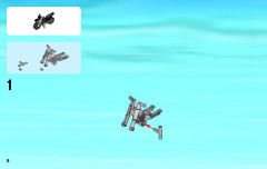 LEGO 60042 instructions page 8 – build guide