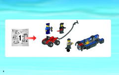 LEGO 60043 instructions page 4 – build guide