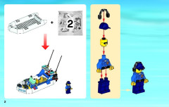 LEGO 60045 instructions page 2 – build guide