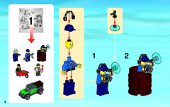 LEGO 60046 instructions page 4 – build guide