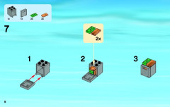 LEGO 60046 instructions page 8 – build guide