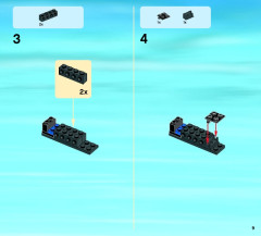 LEGO 60046 instructions page 9 – build guide