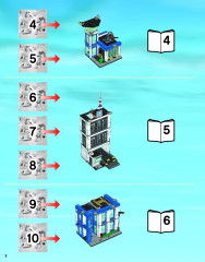 LEGO 60047 instructions page 2 – build guide