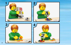 LEGO 60051 instructions page 2 – build guide