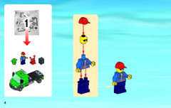 LEGO 60052 instructions page 4 – build guide