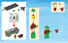 LEGO 60052 instructions page 2 – build guide
