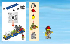 LEGO 60052 instructions page 2 – build guide