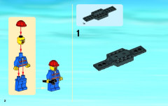 LEGO 60054 instructions page 2 – build guide