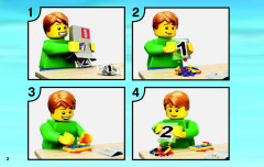 LEGO 60056 instructions page 2 – build guide