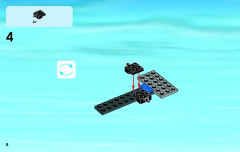 LEGO 60057 instructions page 8 – build guide