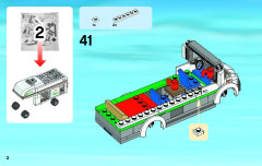 LEGO 60057 instructions page 2 – build guide