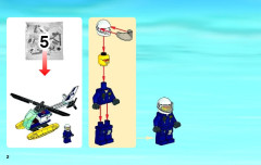 LEGO 60068 instructions page 2 – build guide