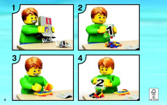 LEGO 60069 instructions page 2 – build guide