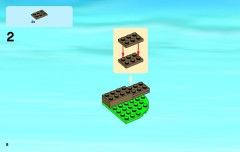 LEGO 60069 instructions page 8 – build guide