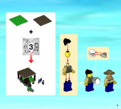 LEGO 60069 instructions page 3 – build guide