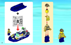 LEGO 60069 instructions page 2 – build guide