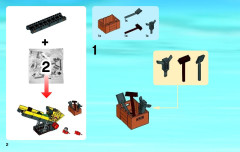 LEGO 60075 instructions page 2 – build guide