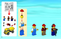 LEGO 60076 instructions page 4 – build guide