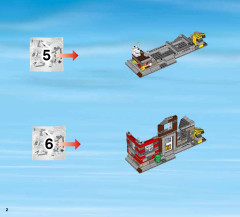 LEGO 60076 instructions page 2 – build guide