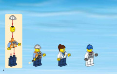 LEGO 60077 instructions page 2 – build guide