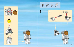 LEGO 60077 instructions page 3 – build guide