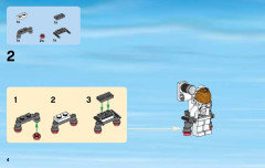 LEGO 60077 instructions page 4 – build guide